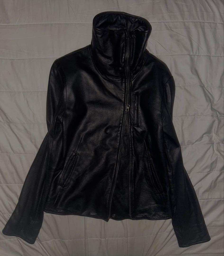 ル様 ekamライダース レザージャケット 短丈 v系 お兄系00s y2k 00s