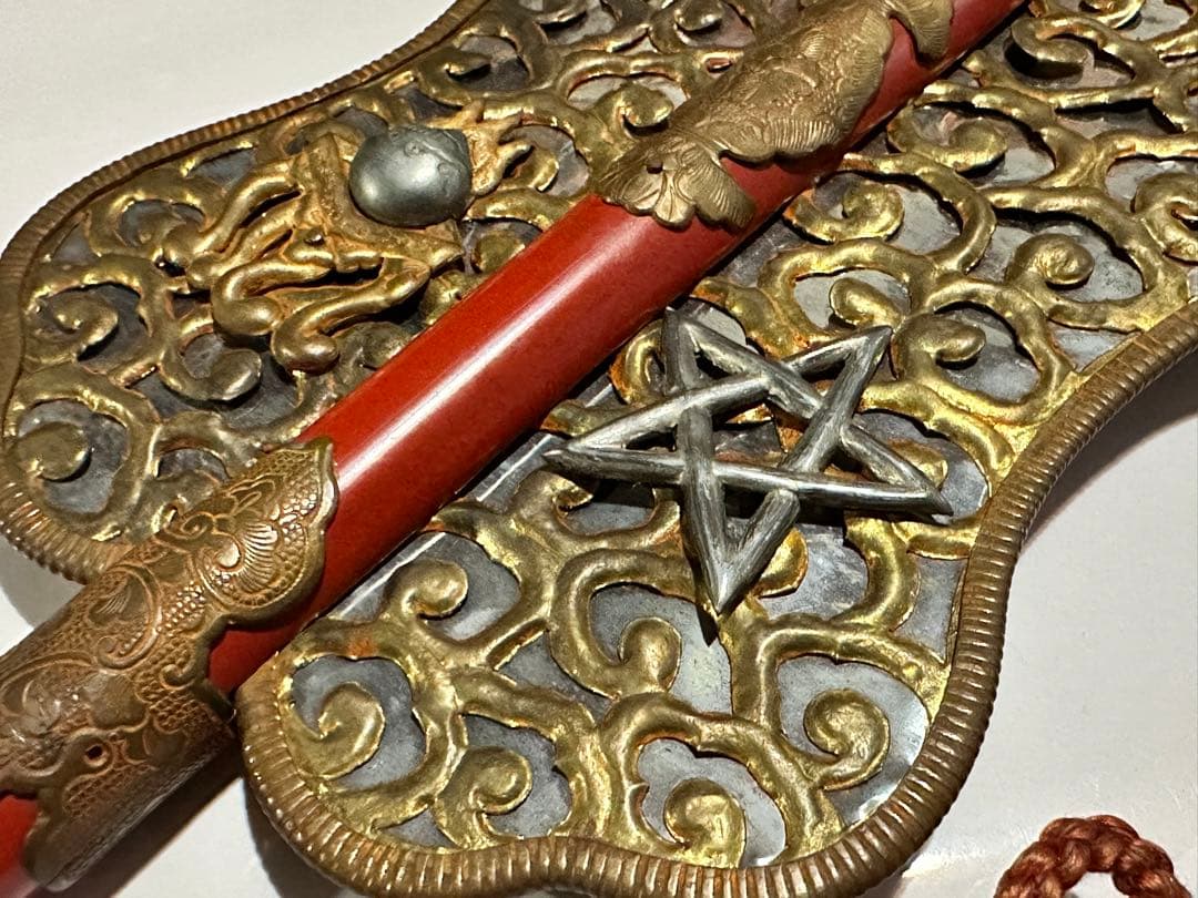 軍配団扇 時代金工 飾り金具 彫金 金属工芸