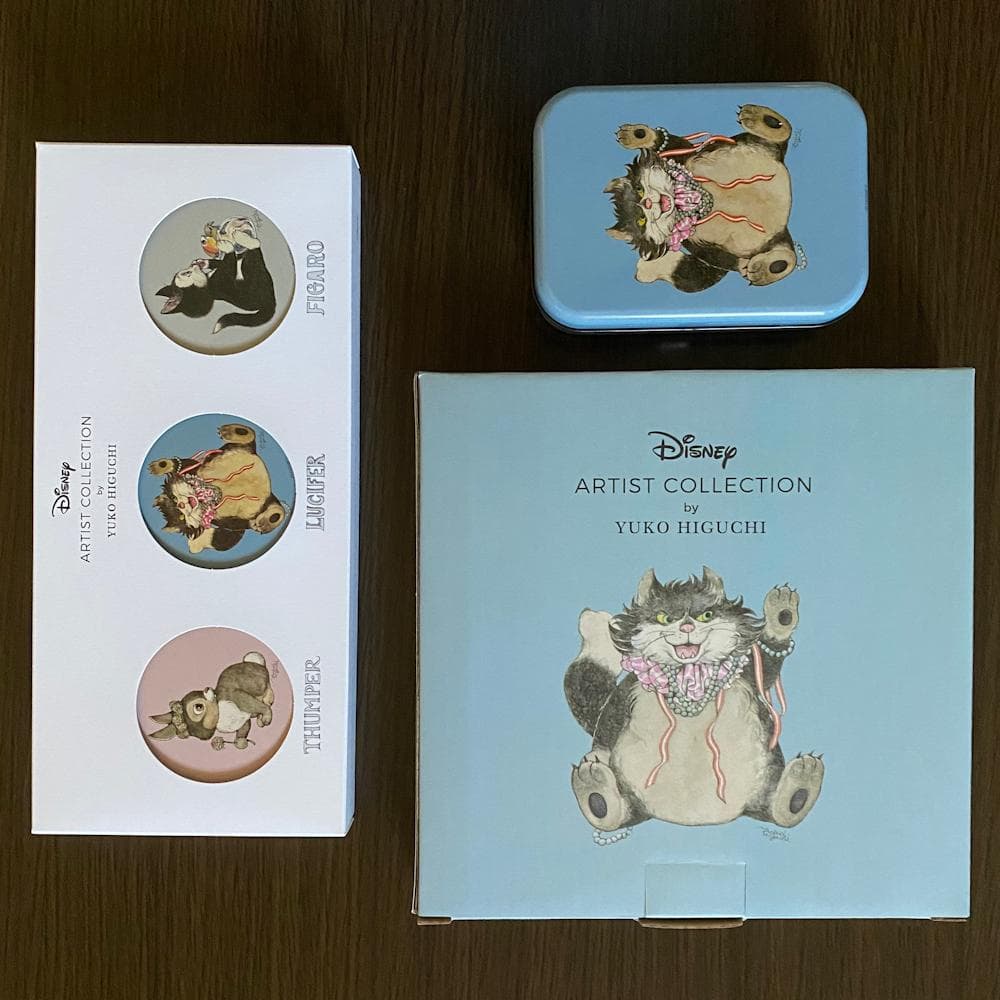 ディズニーストア　ヒグチユウコ　紅茶空き缶・プレート・ハンドクリームセット ディズニーストア ヒグチユウコ 紅茶空き缶・プレート・ハンドクリーム