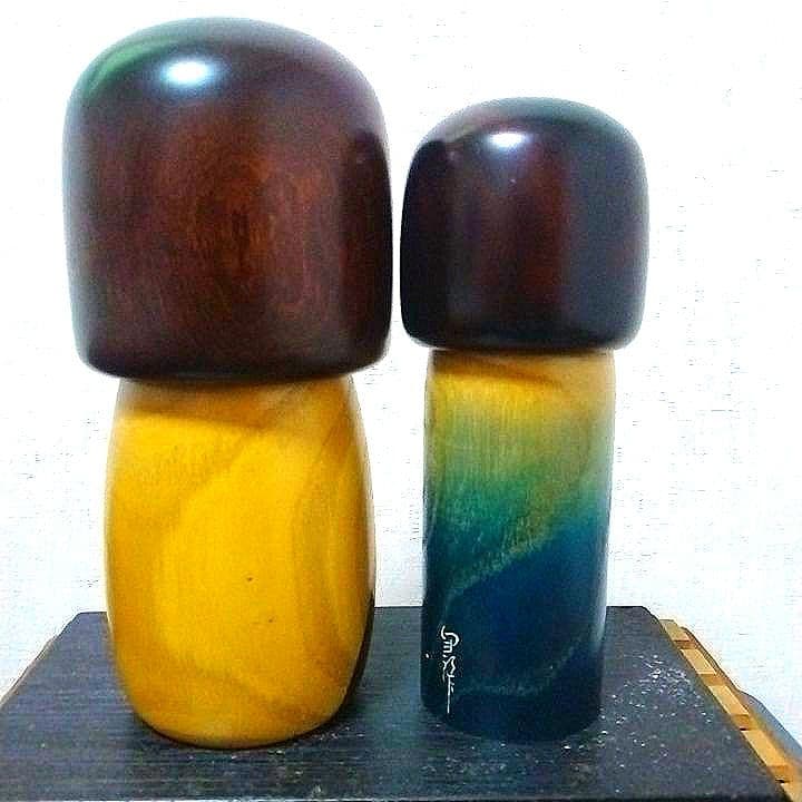 卯三郎 内閣総理大臣賞受賞作家 伝統的な創作こけし13体まとめ売り