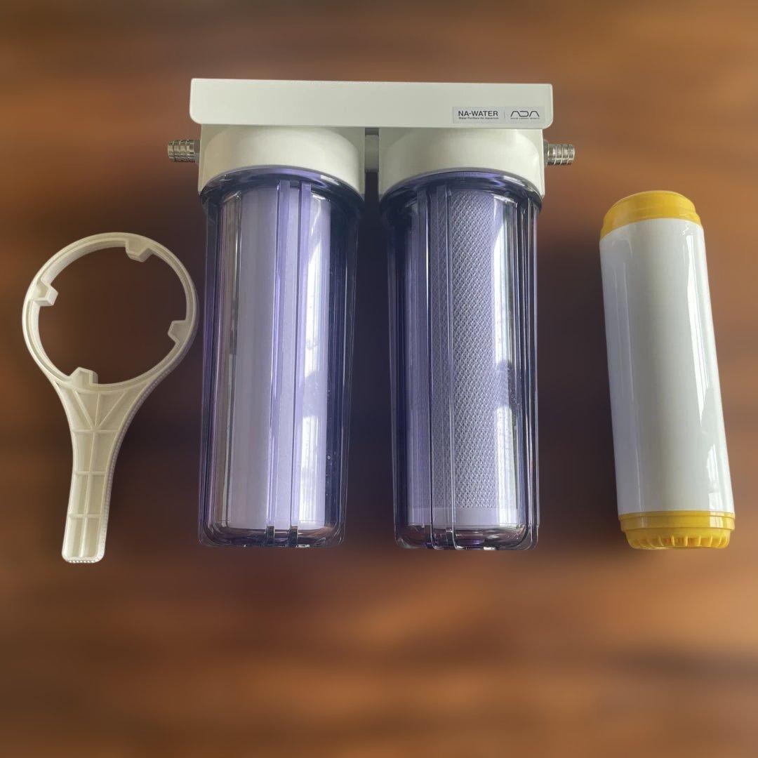 2回しか使用してません。ADA NA-WATER とカチオンフィルターのセット