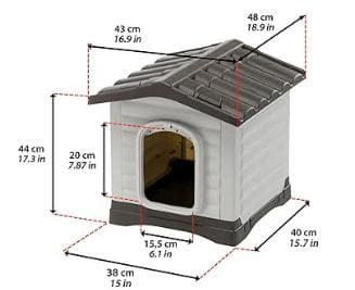 ferplast社製 ドッグヴィラ 50 ハウス 犬小屋 屋外 屋内@@09｜PETVILLA 50