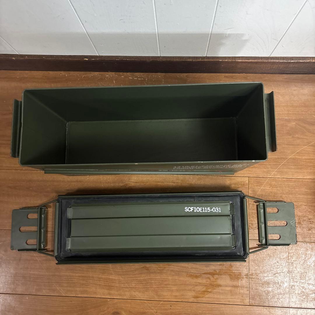 米軍　実物　AMMO BOX 40mm 32CARTRIDGES 弾薬箱　②