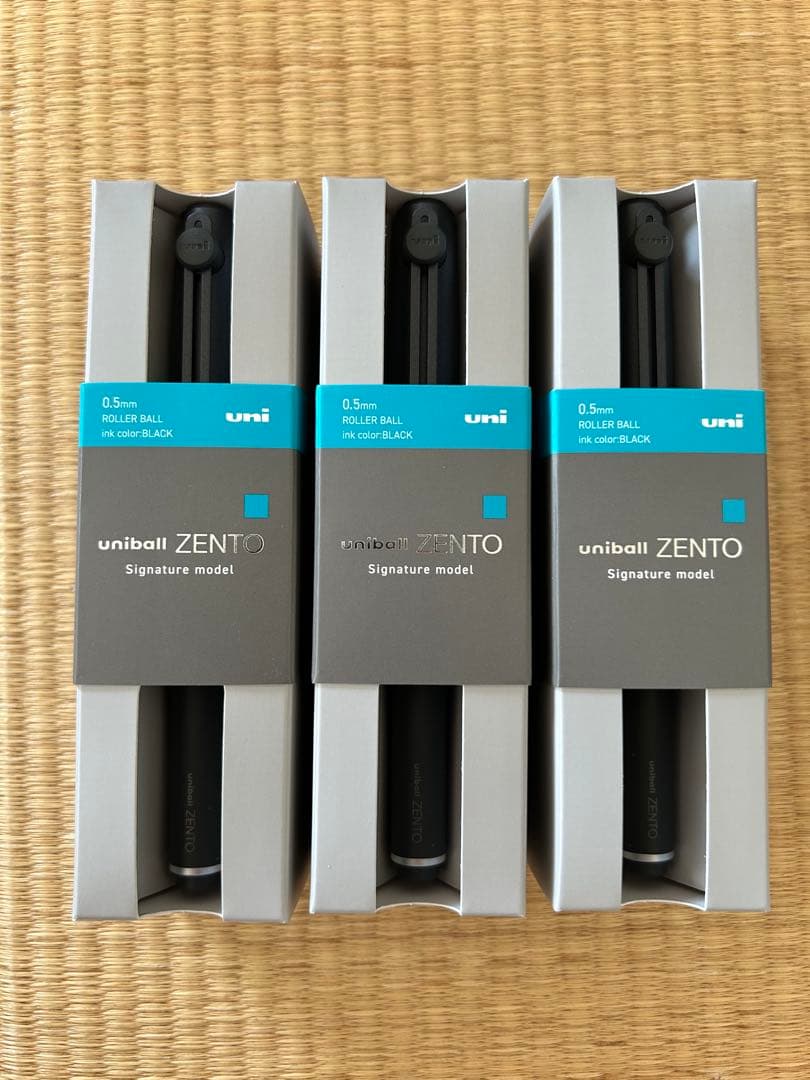 新品 ユニボールゼント シグニチャーモデル ブラック 3本 ZENTOの通販