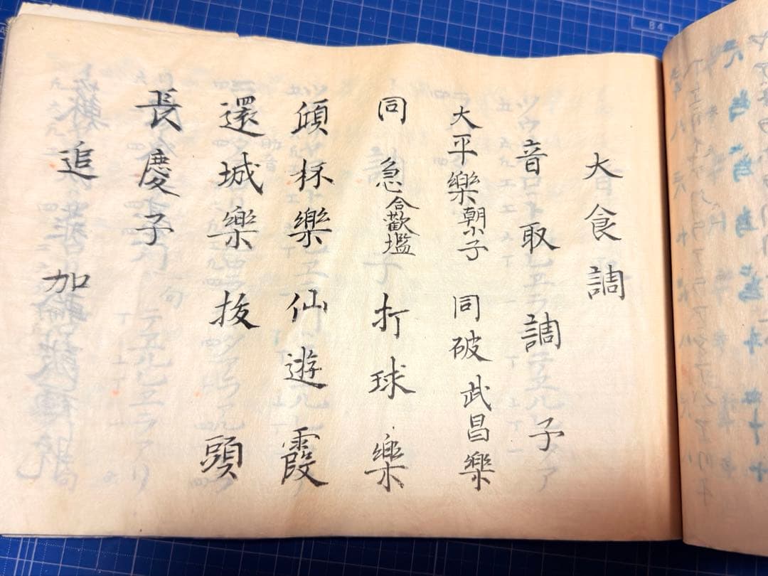 和綴 手書き篳篥譜原本 稀少・伶家口傳の書