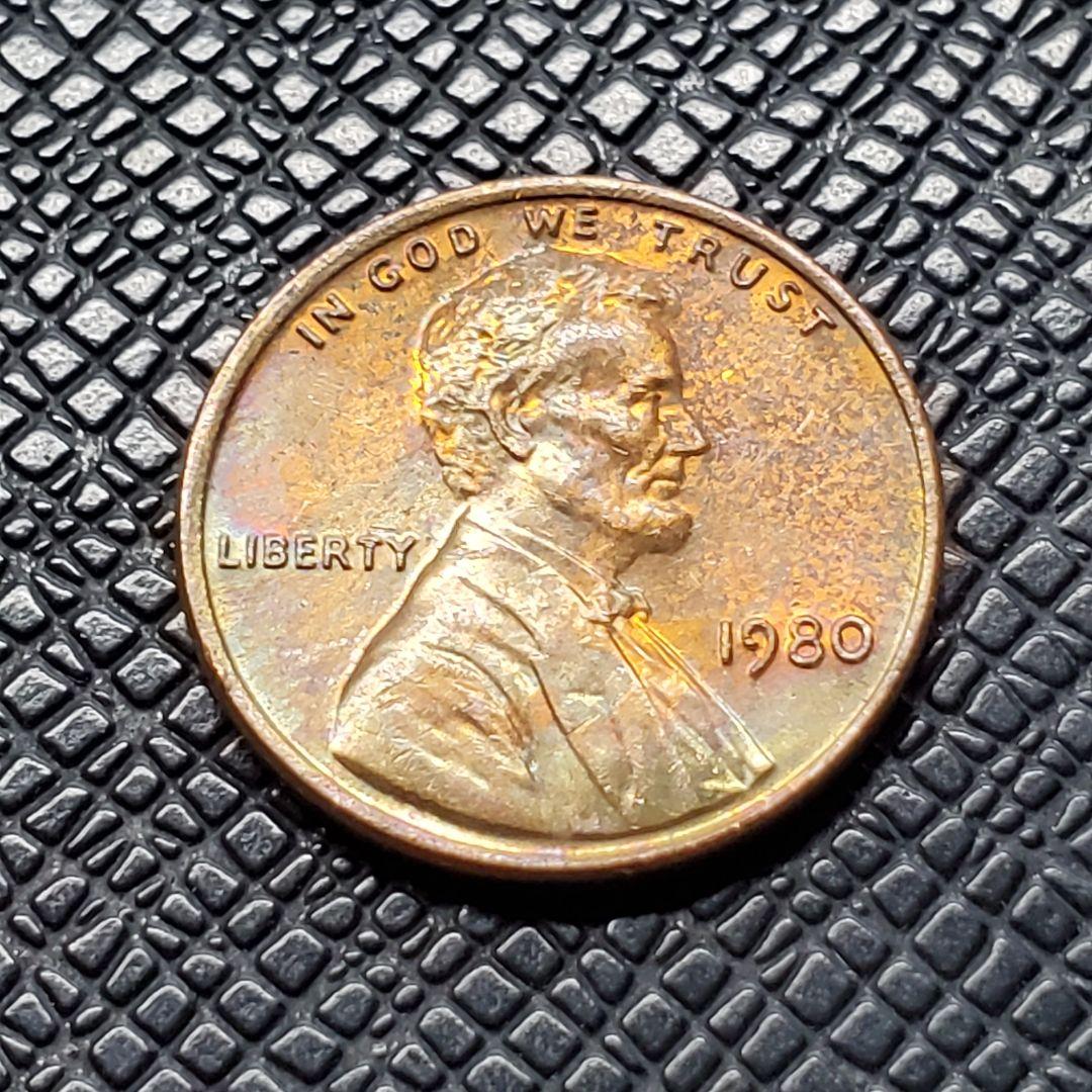 1980年 アメリカ 1セントコイン