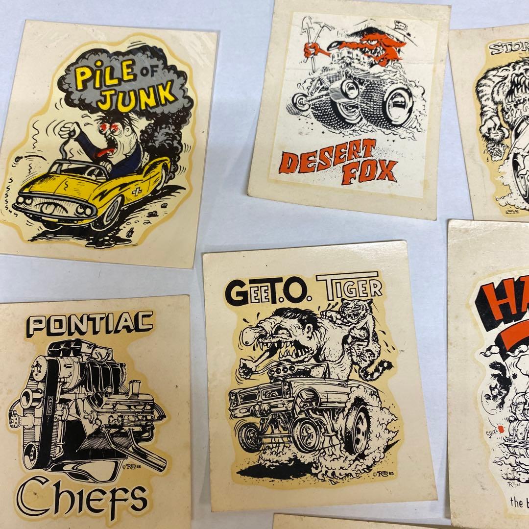 ヴィンテージ自動車・バイクステッカーセット 16枚 ヴィンテージ