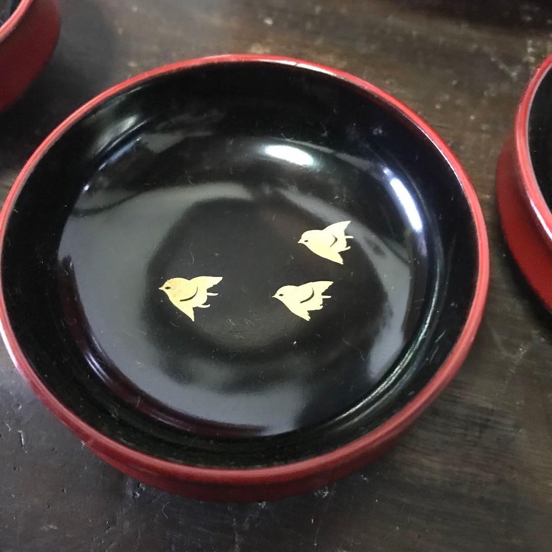 美品輪島塗蒔絵当時物漆器刺身皿取り皿銘々皿祝い事お正月共箱付