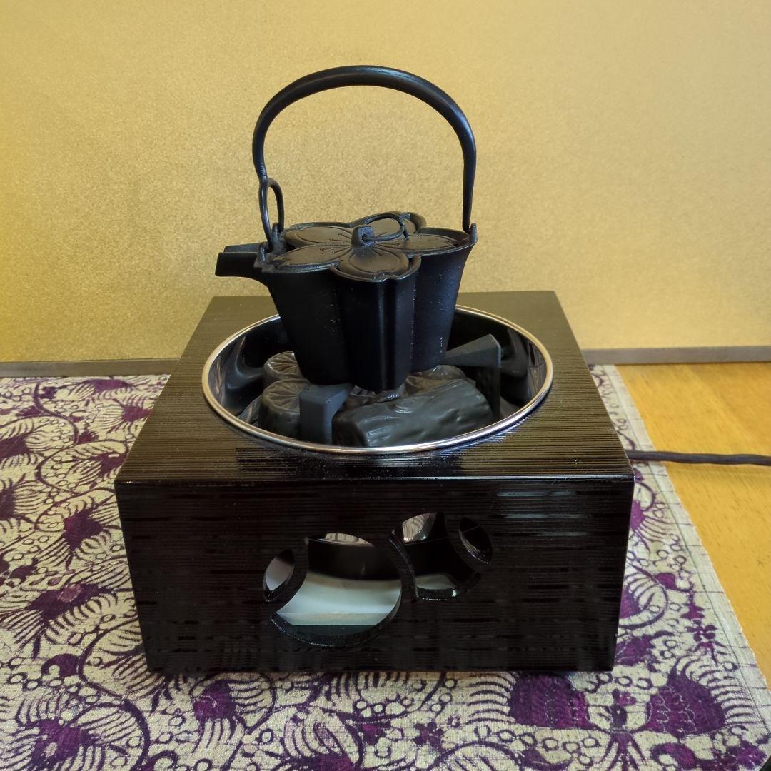 燗鍋、酒器、鉄瓶 桜 喜多庄兵衛作