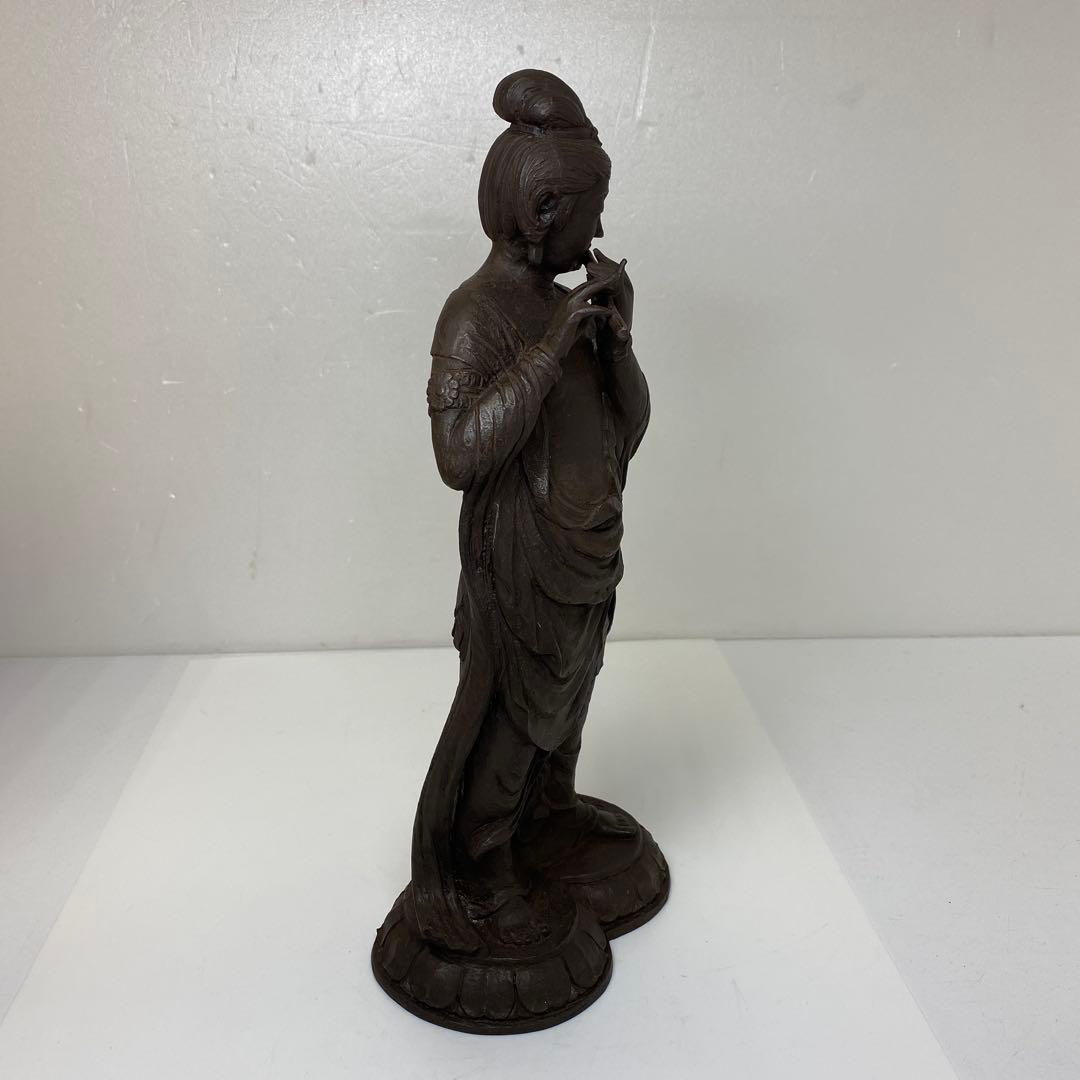 喜多敏勝　ブロンズ「幸笛」　共箱　3807g トヒト　東さ7-0713☆2F