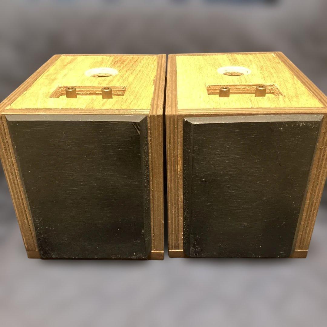 【新年特価】《完動品》木製スタック型スピーカー 2ウェイ2スピーカー