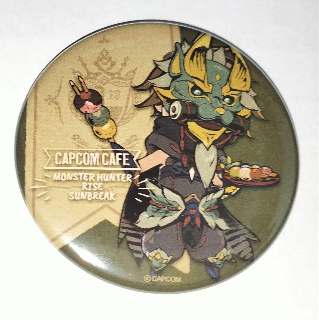 モンスターハンター サンブレイク ウツシ 仮面 缶バッジ カプコンカフェ
