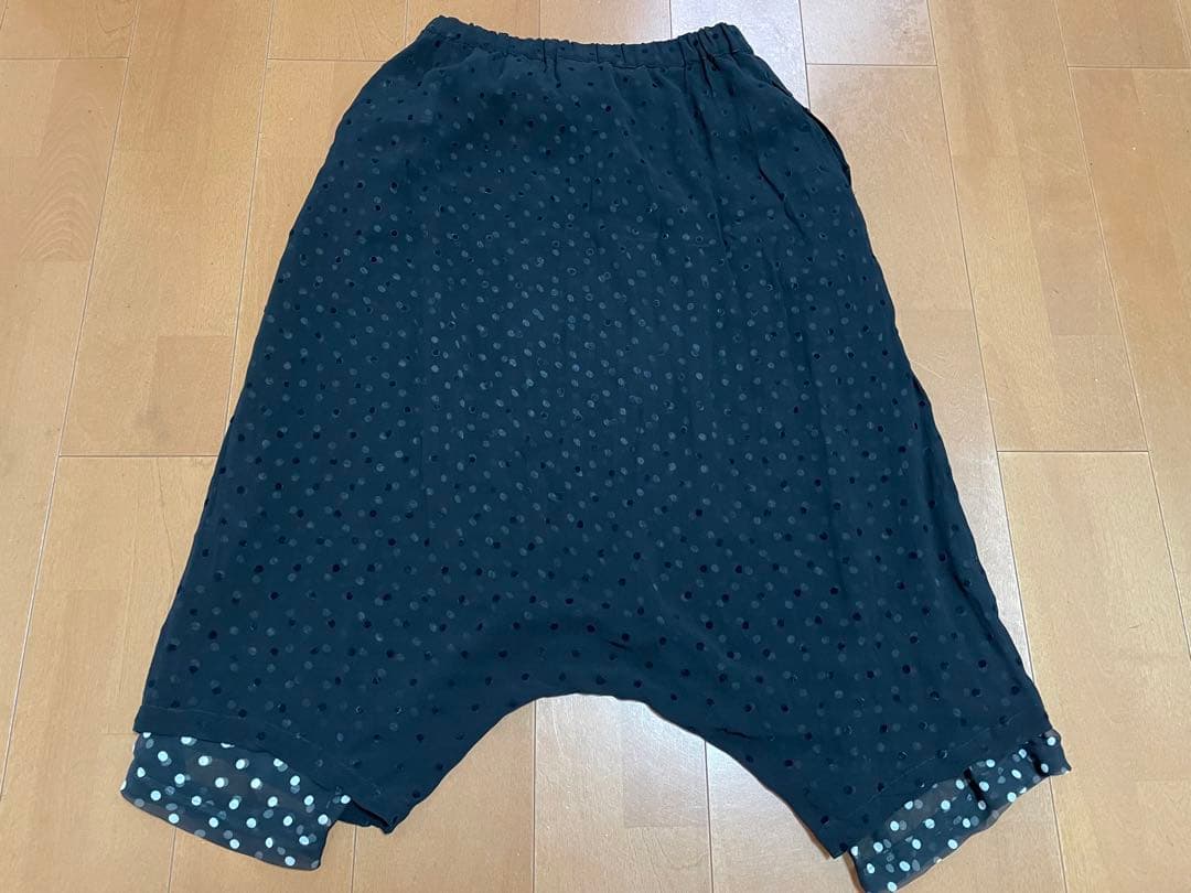 コムデギャルソン　水玉　ドット　サルエル　パンツ