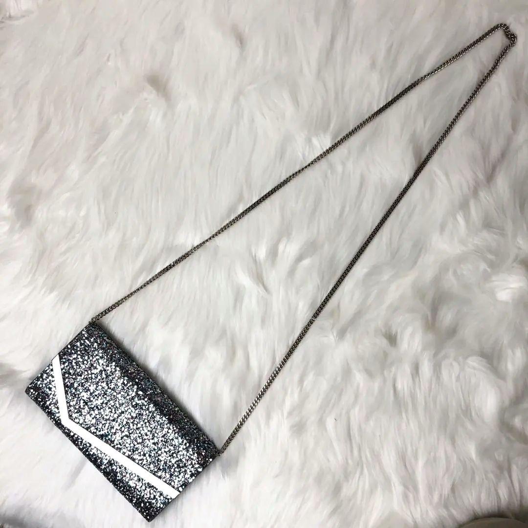 【Tu☆】ジミーチュウ チェーン ショルダー パーティバッグ グリッター