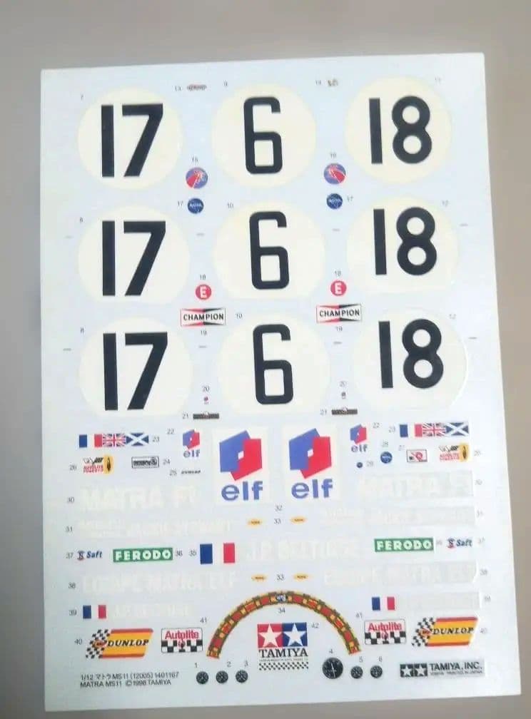 未使用⬛️TAMIYA MATRA MS11 1:12 スケール