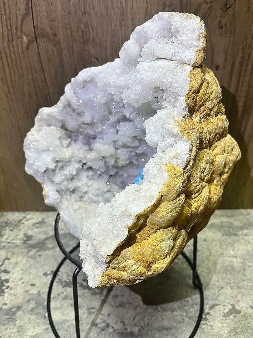 専用ページ巨大ジオード水晶ブレスレットの浄化に 台座付