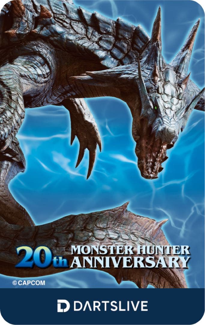 5枚セット モンスターハンター 20周年 コラボダーツ ライブカード モンハン