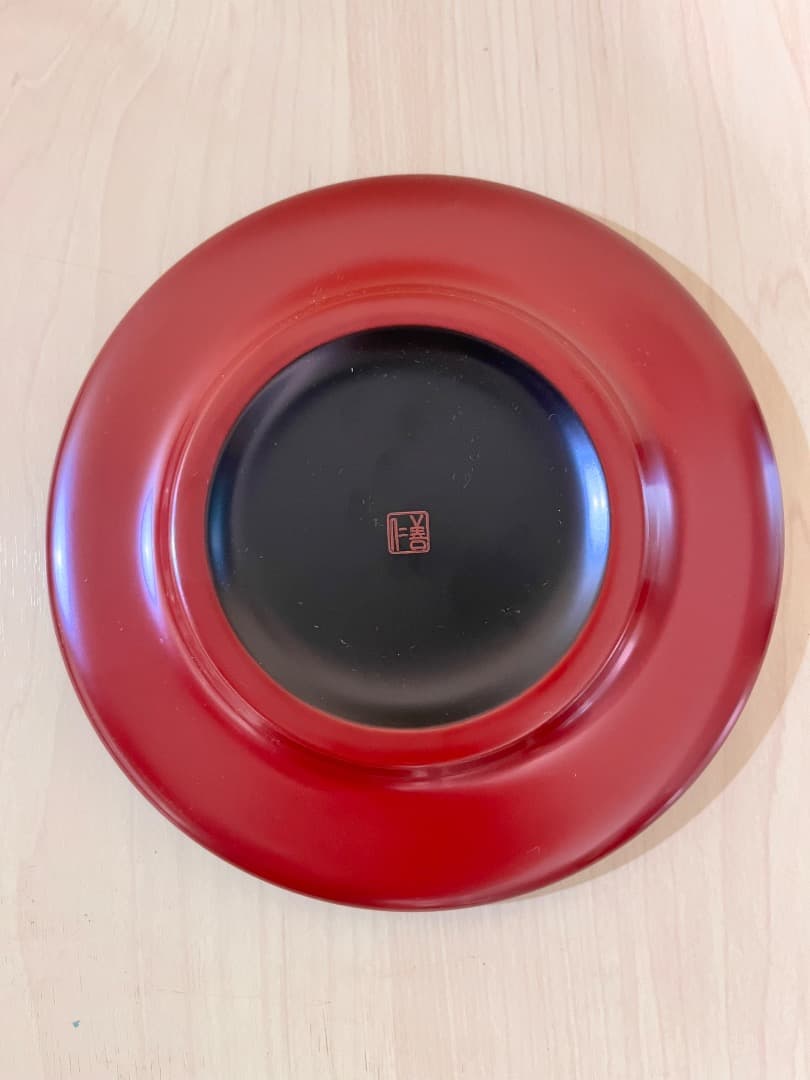 漆器　コーヒー椀スプーン付き