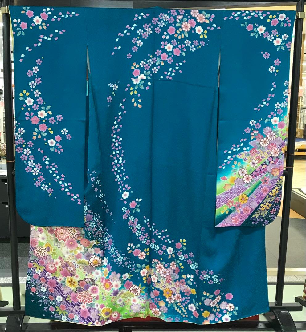 ☆少々難あり☆正絹 振袖 仕立て上がり リメイク - メルカリ