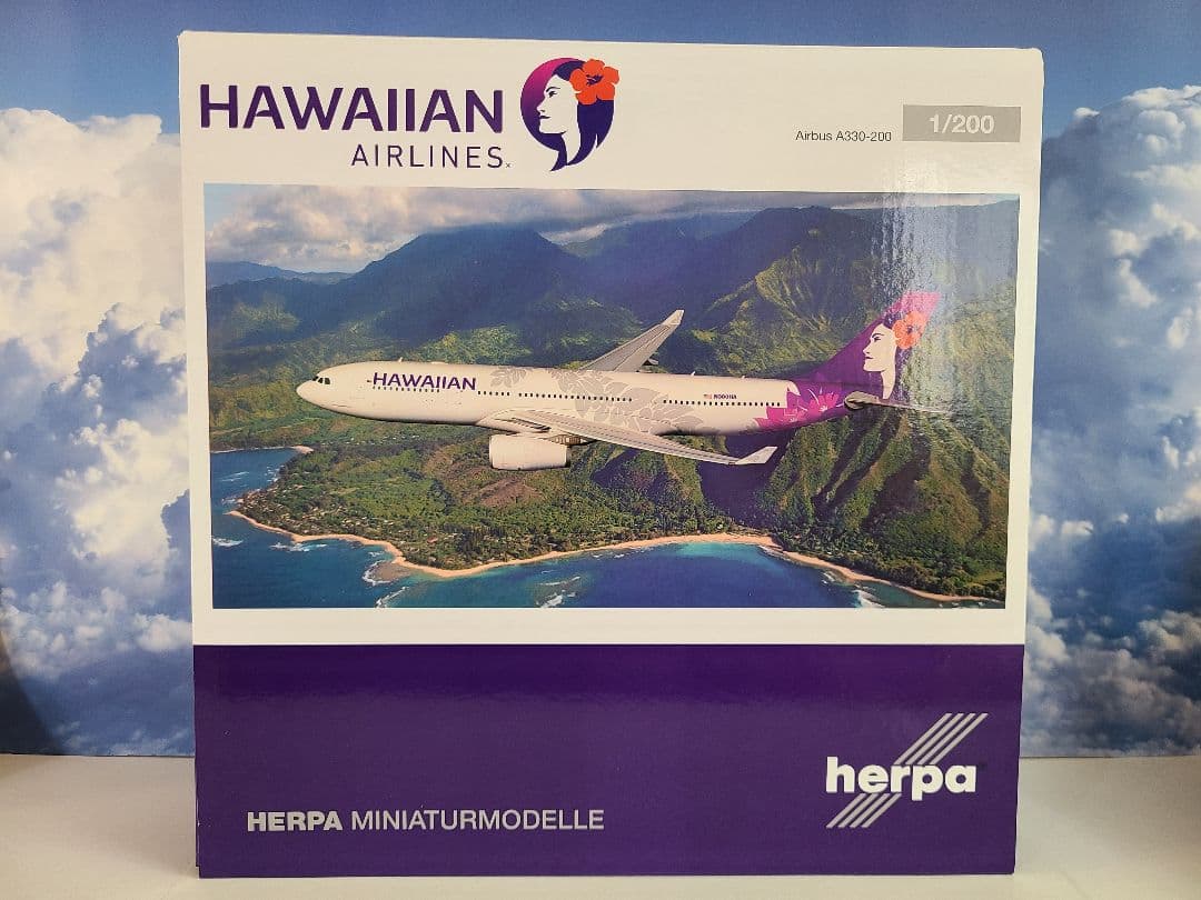 herpa 1/200 A330-200 ハワイアン航空 N389HA 模型・プラモデル