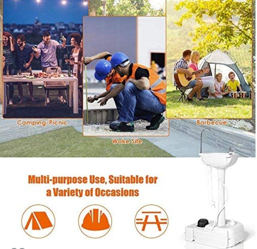 ポータブル洗面台 簡易洗面台 手洗い台 介護 災害時 キャンプ 美容所開業