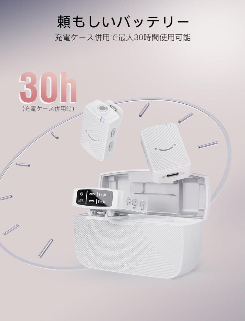 FIFINE ワイヤレスマイク ピンマイク