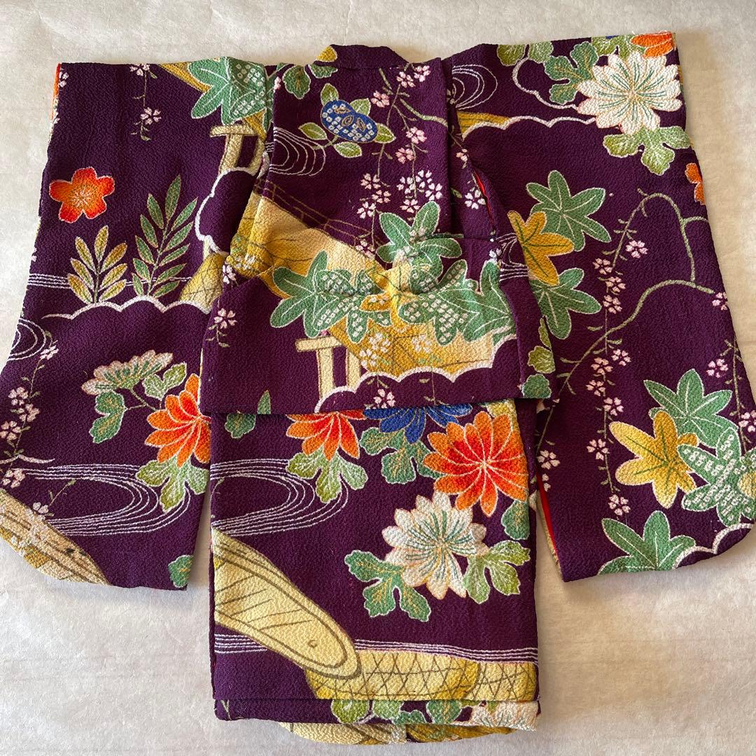 古布 一越縮緬 人形の着物 10号 120706