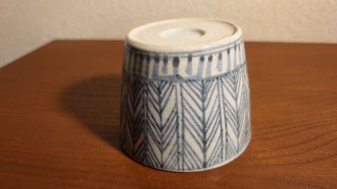 古伊万里　伊万里　蕎麦猪口　そば猪口　矢じり文　江戸期　蔵出し　1客