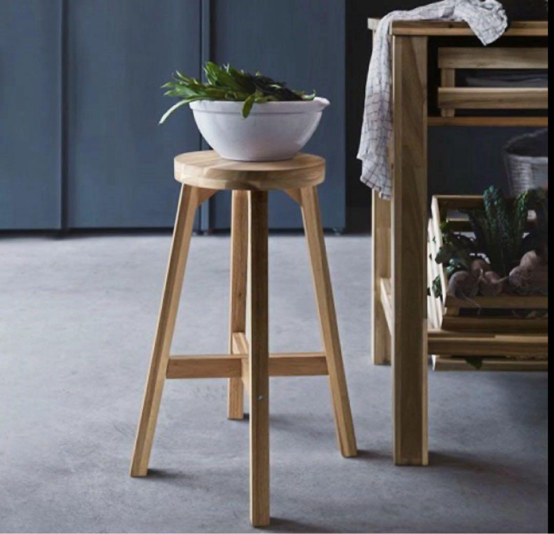 IKEA SKOGSTA スコグスタ バースツール スツール 椅子 廃盤品