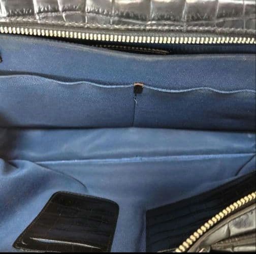 kiefer neu ブリーフケース クロコダイル型押し エンボス 男女兼用