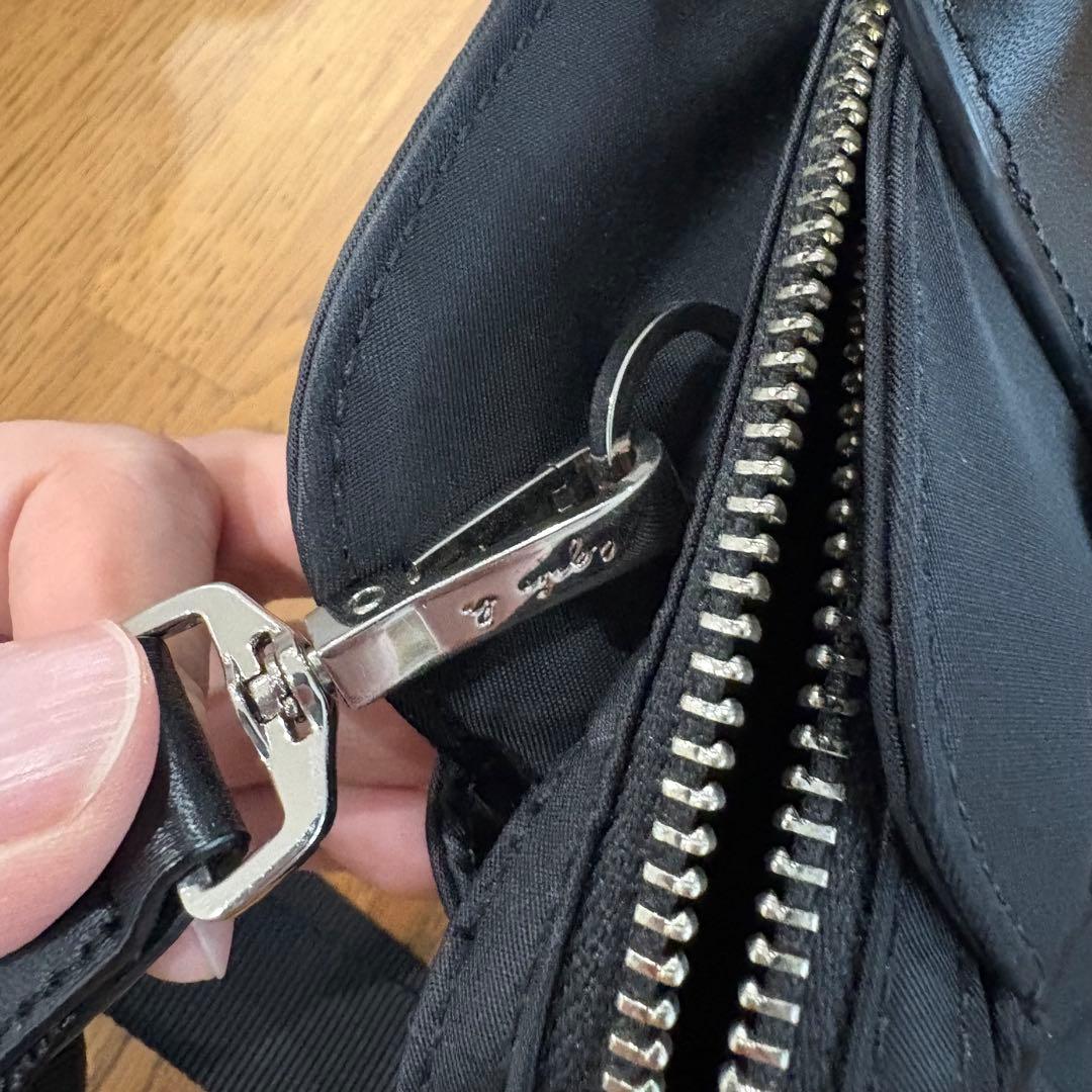 アニエスベー ハンドバッグ ナイロン ブラック