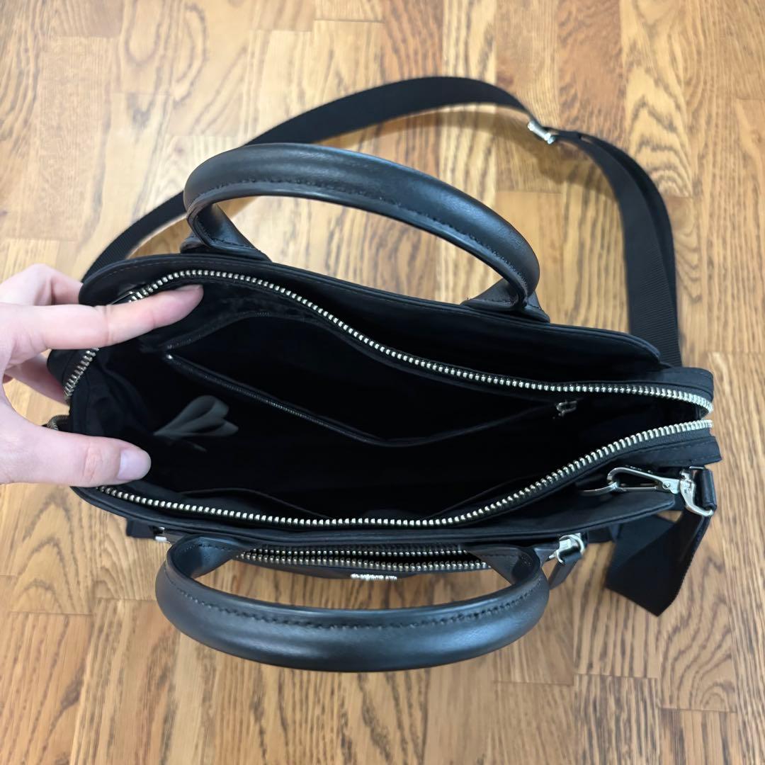 アニエスベー ハンドバッグ ナイロン ブラック