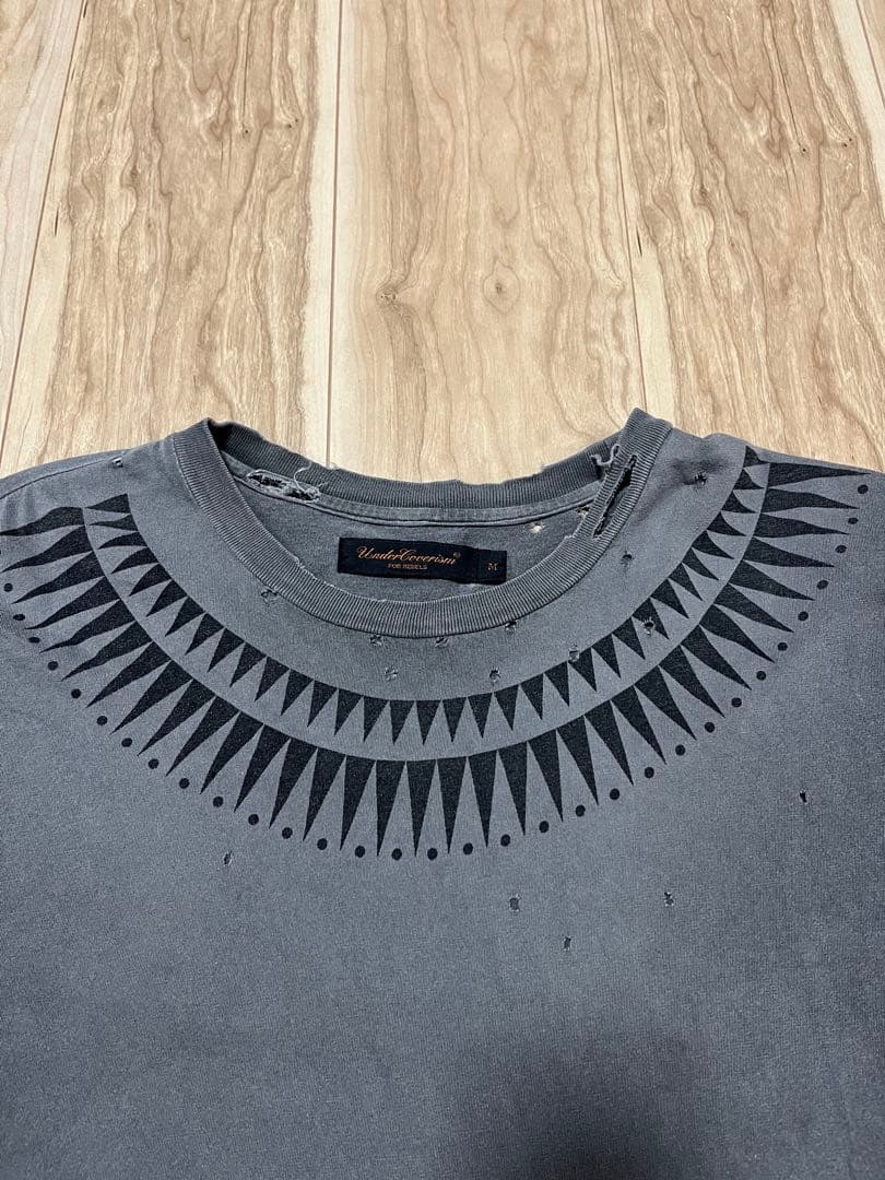 アンダーカバー GIZ柄 ダメージ加工Tシャツ アンダーカバーundercover