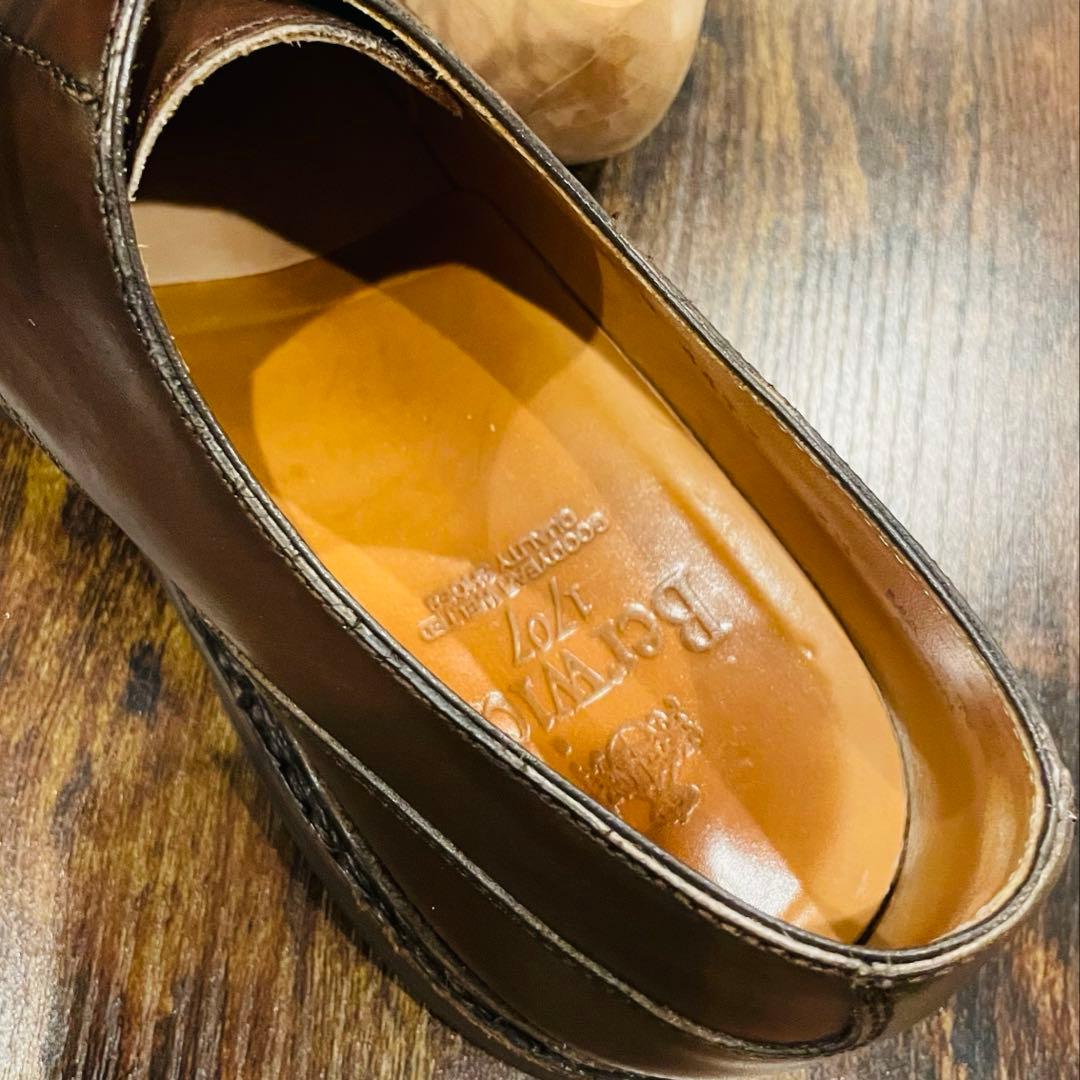 Berwick Uチップ ダークブラウン UK7.5 / 26.5cm