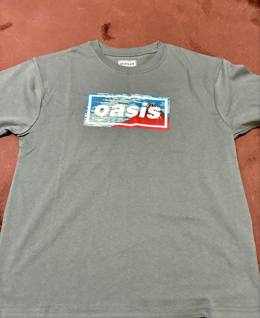 新品未使用】 oasis Tシャツ 富士 ライブ25 日本限定 L グレー