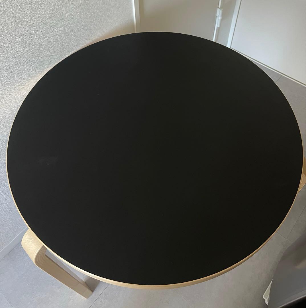artek 90B ブラックリノリウム　75cm 3本脚 アアルト