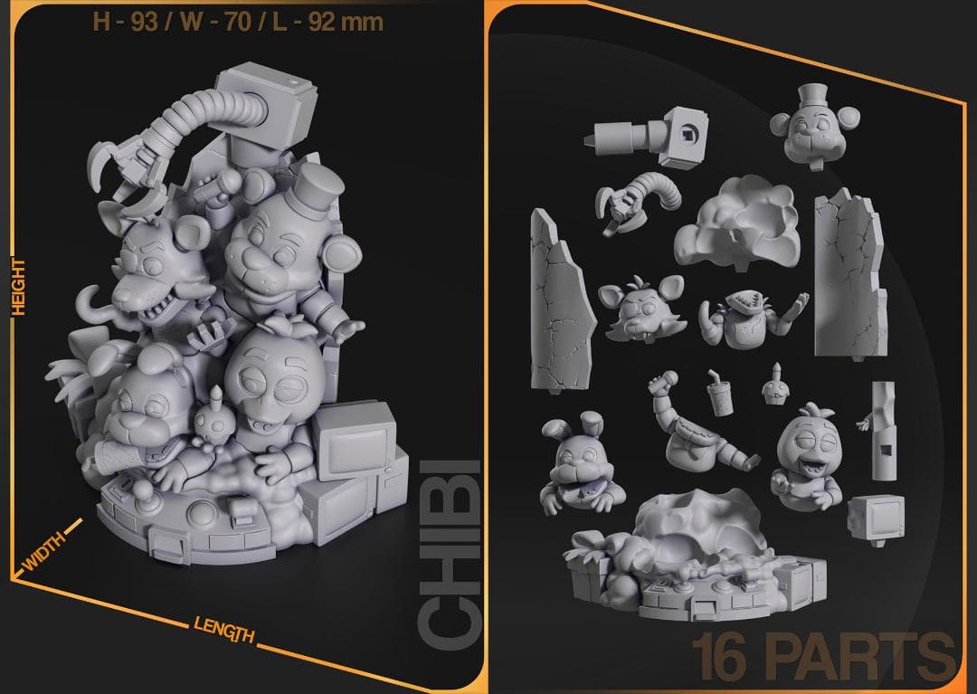 未塗装未組立 フィギュア ガレージキット ファイブナイツアットフレディーズ