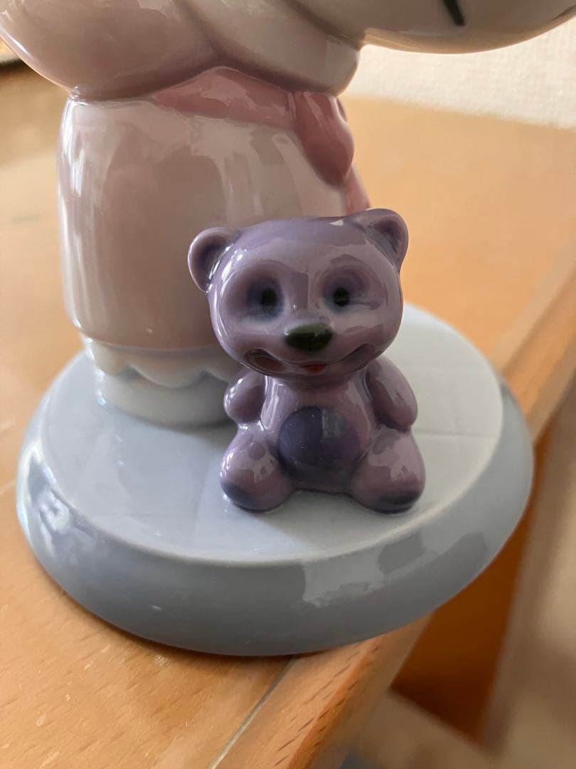 レア】NAO ハローキティ 陶器 置物 ケーキ＆テディベア