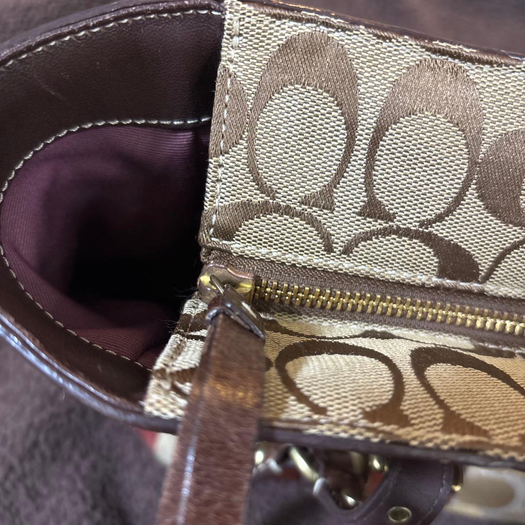 p*p様 COACH コーチ トートバッグ パッチワーク レザー キャンバス ス