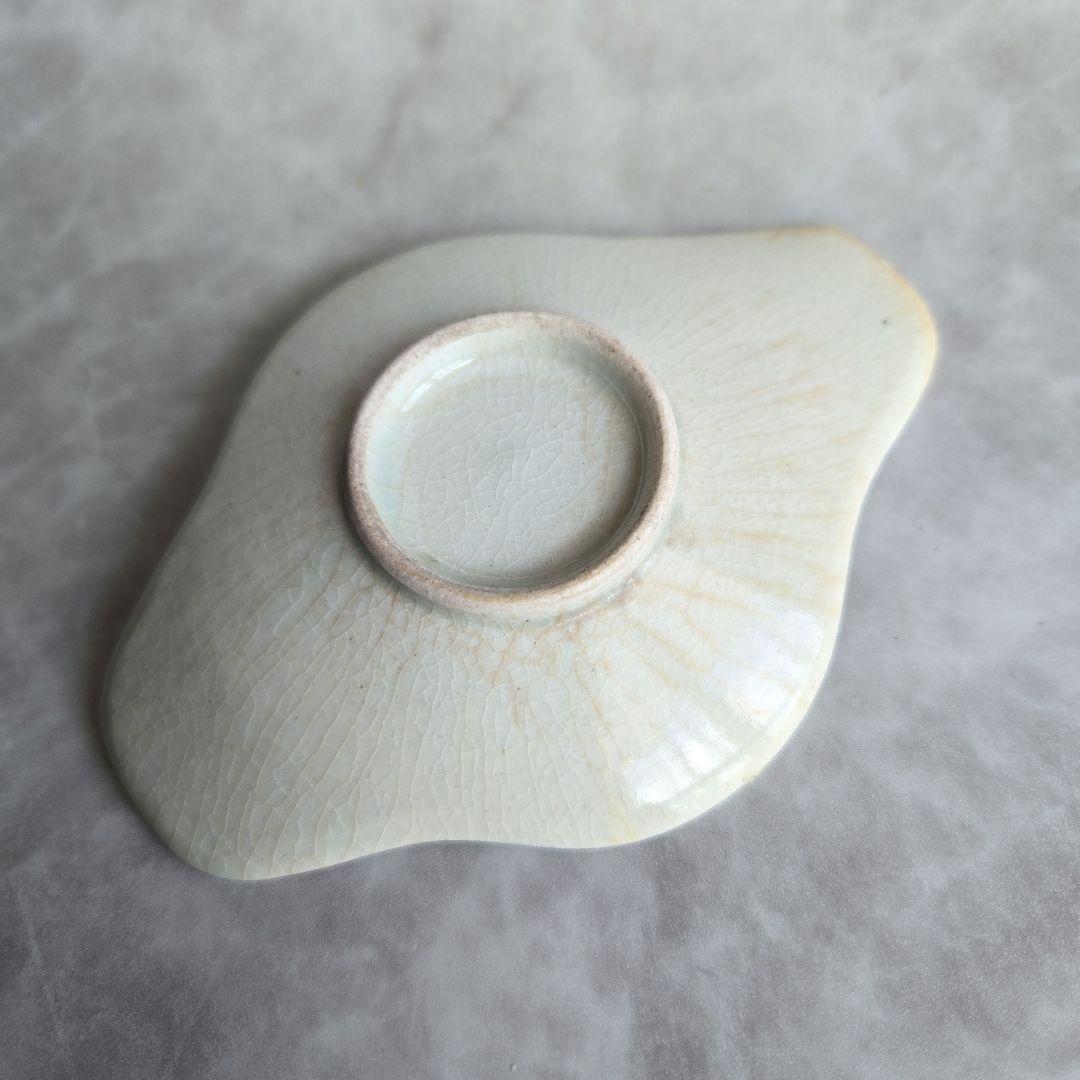 古伊万里白磁茶托江戸時代藍九谷古九谷アンティーク骨董柿右衛門白磁