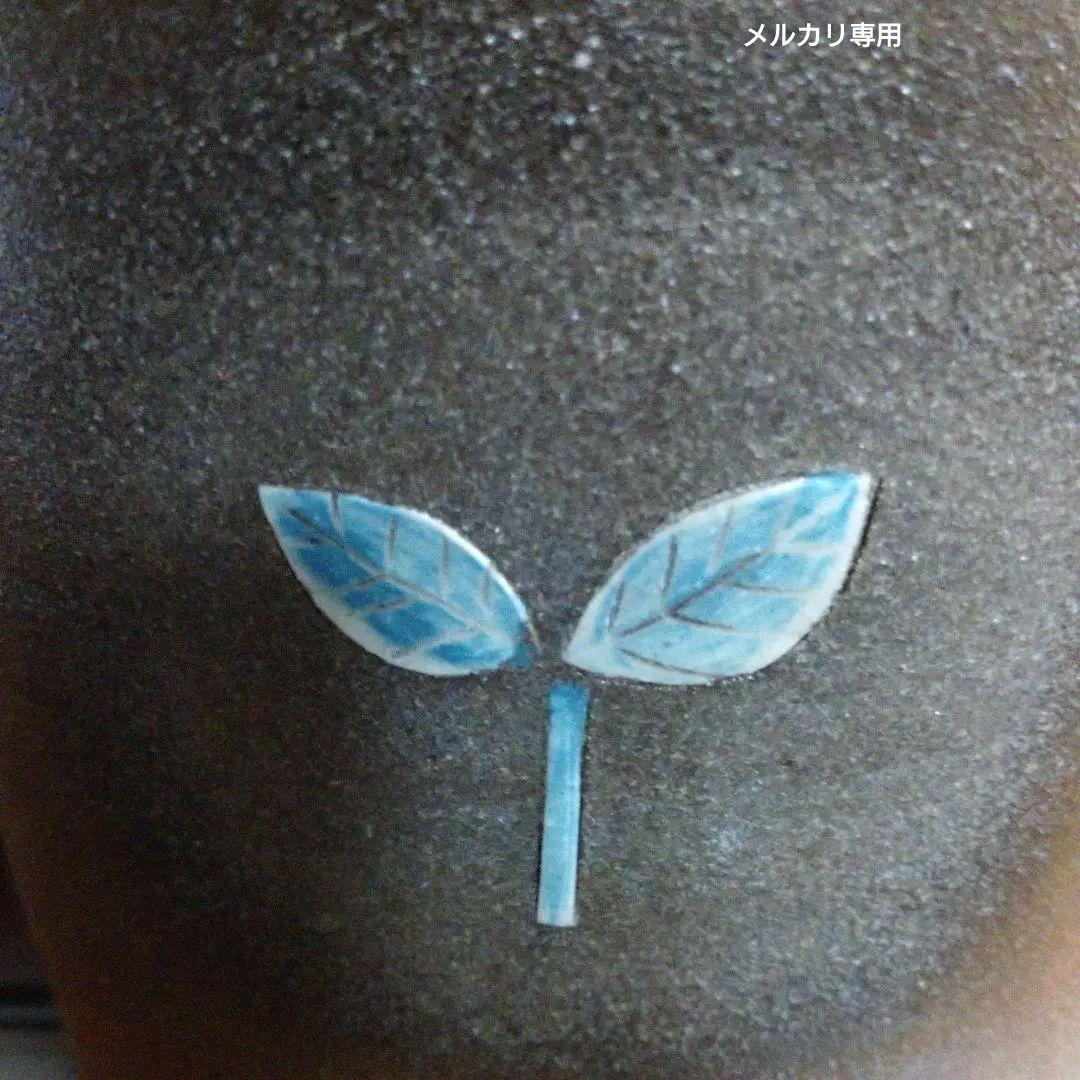 【米陀　寛】瑠璃鳥図象篏筆筒　✰新品✰共箱付き