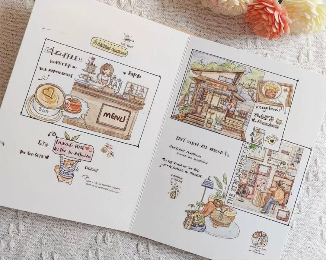 醒醒文创《小巷人家》海外マスキングテープ　マステ 【2384】