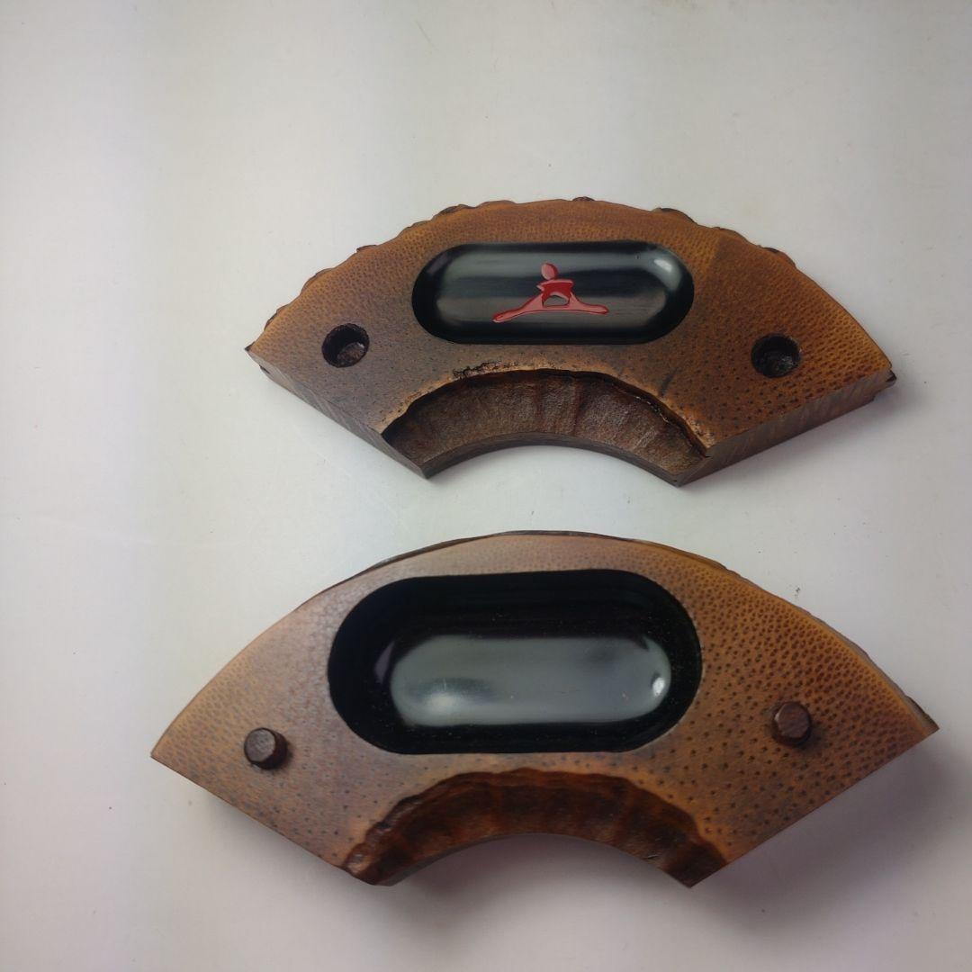 イ120 香合『海野宗泰作』『竹根蒔絵扇面香合』『大徳寺　福本積應　極箱』茶道具