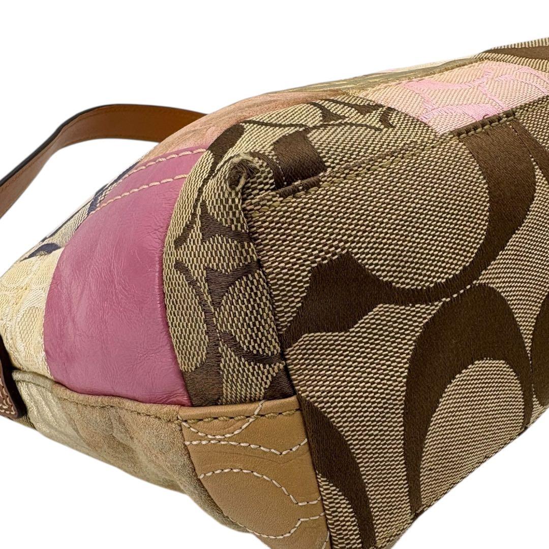 バッグ Coach Patchwork Signature shoulderbag870