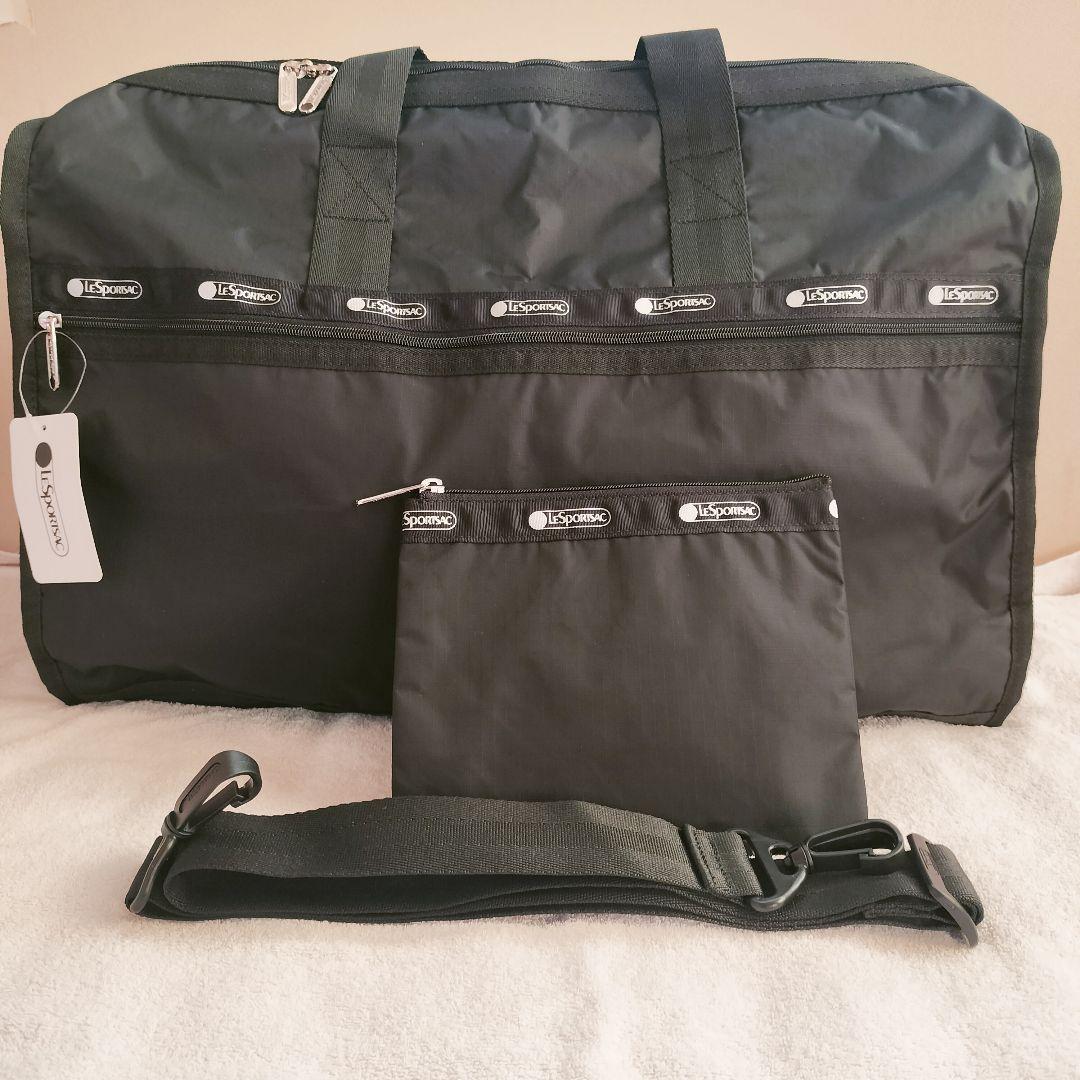 新品未使用　ブラック　レスポートサック　ボストンバッグ　ポーチ付き ひとりっぷ×レスポートサック、縦型ボストンバッグ再登場。コラボ新作