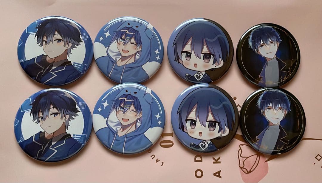 りたーん缶バッチ(てでぃ、れう、しぐも、ユキトケkoeiro)