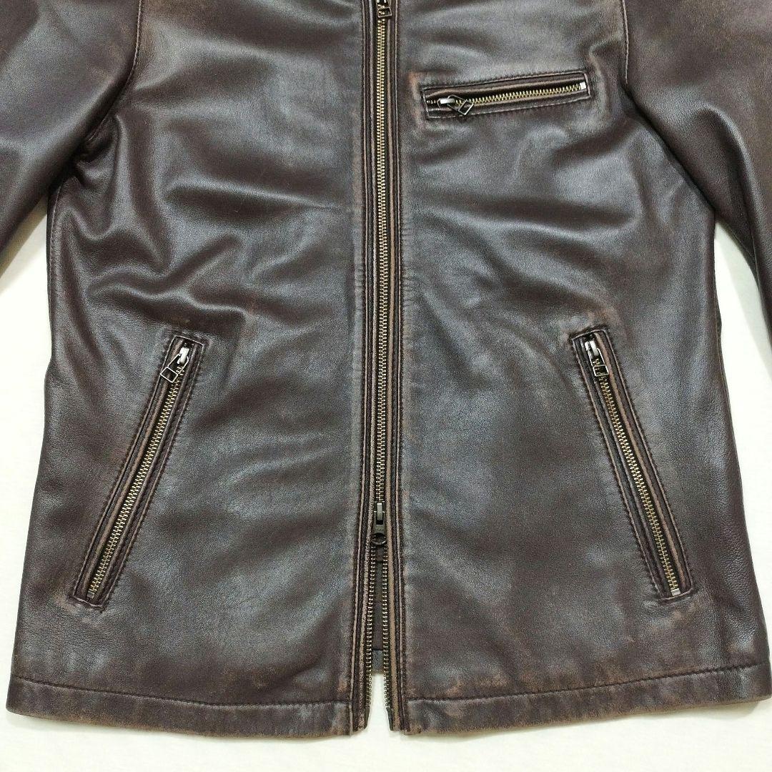 コレクティブ メンズビギ シープスキンライダースジャケット ユーズド