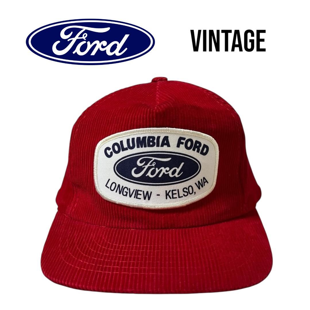 激レア Ford フォード ワッペン コーデュロイ キャップ ビンテージ