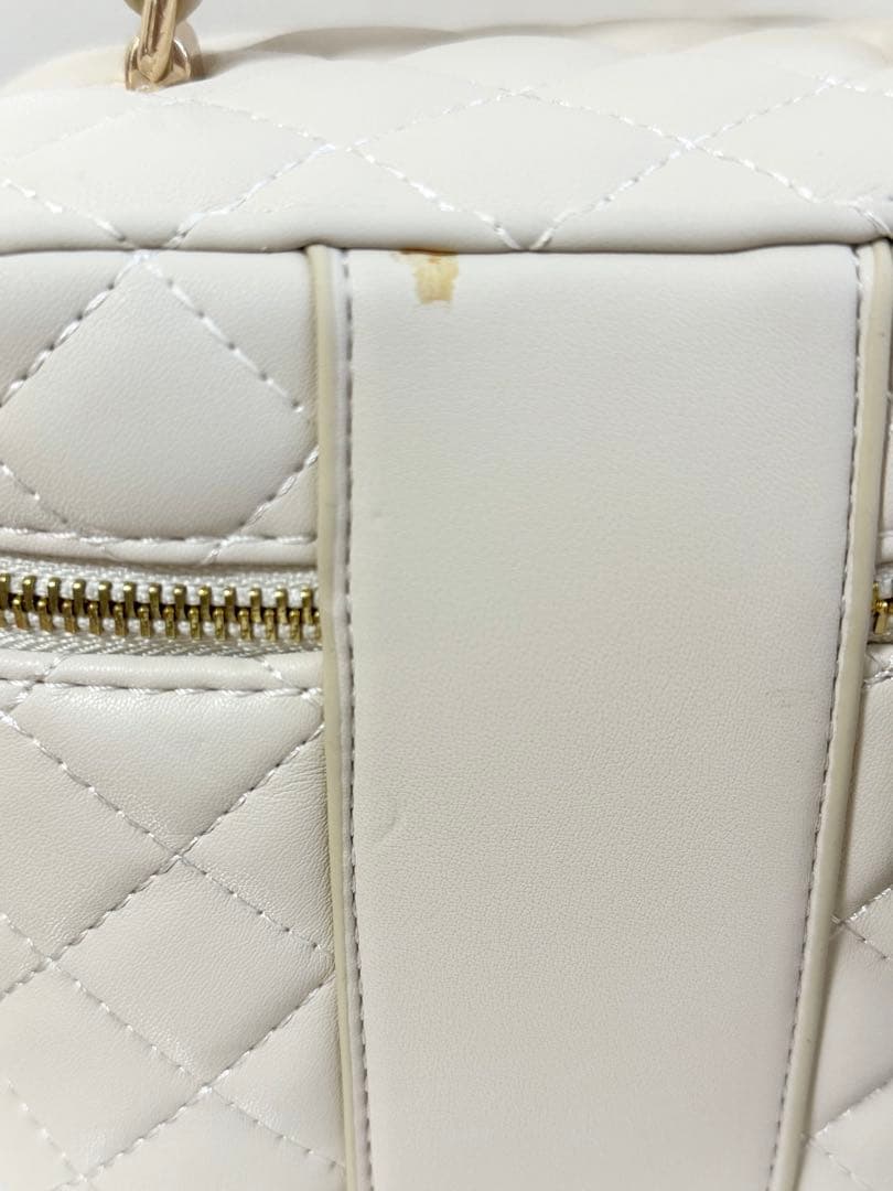 Darichキルティングスクエアミニバッグ バニティ アイボリー