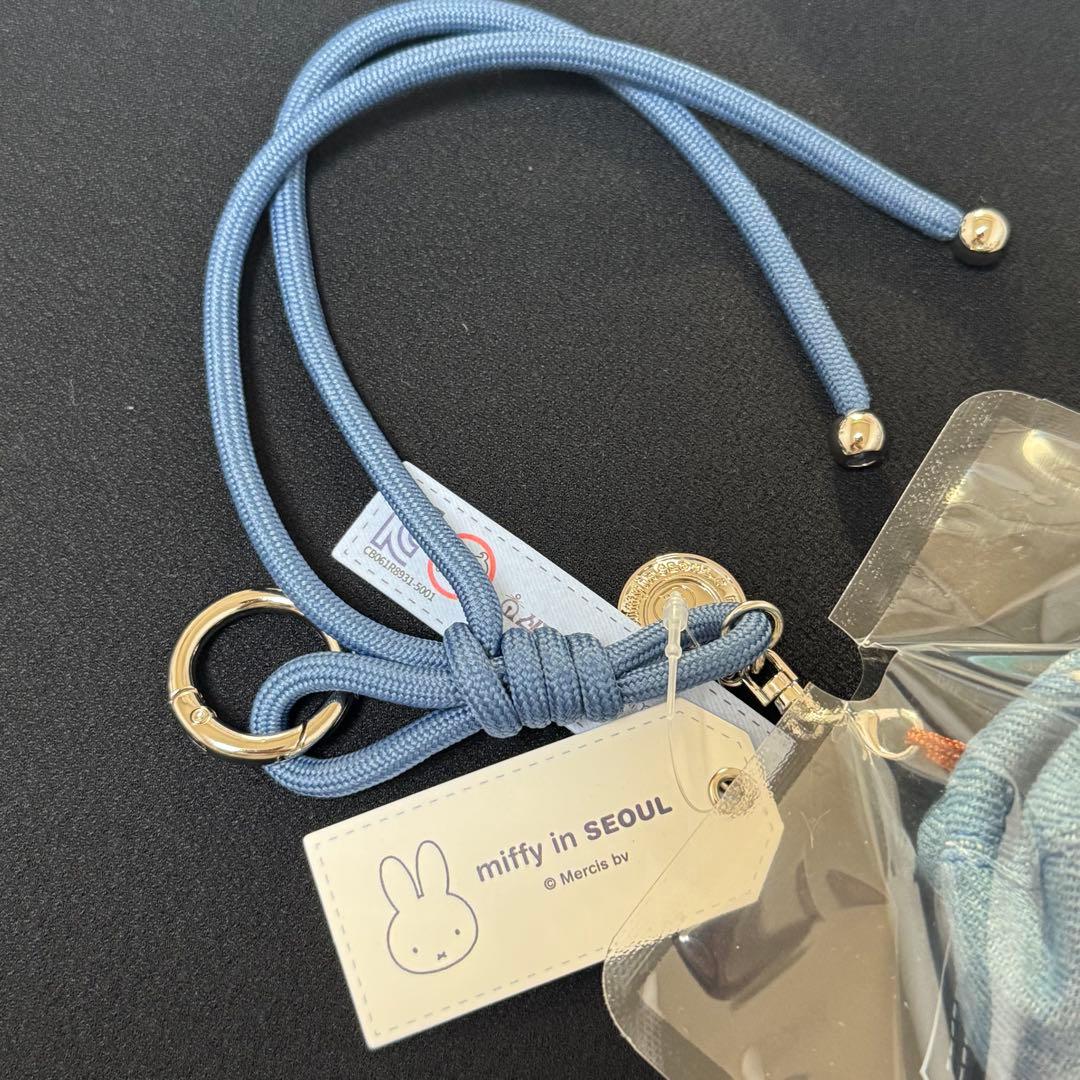 新品　ミッフィー デニム　マスコット 3体セット　ショッパー付　韓国限定　聖水①
